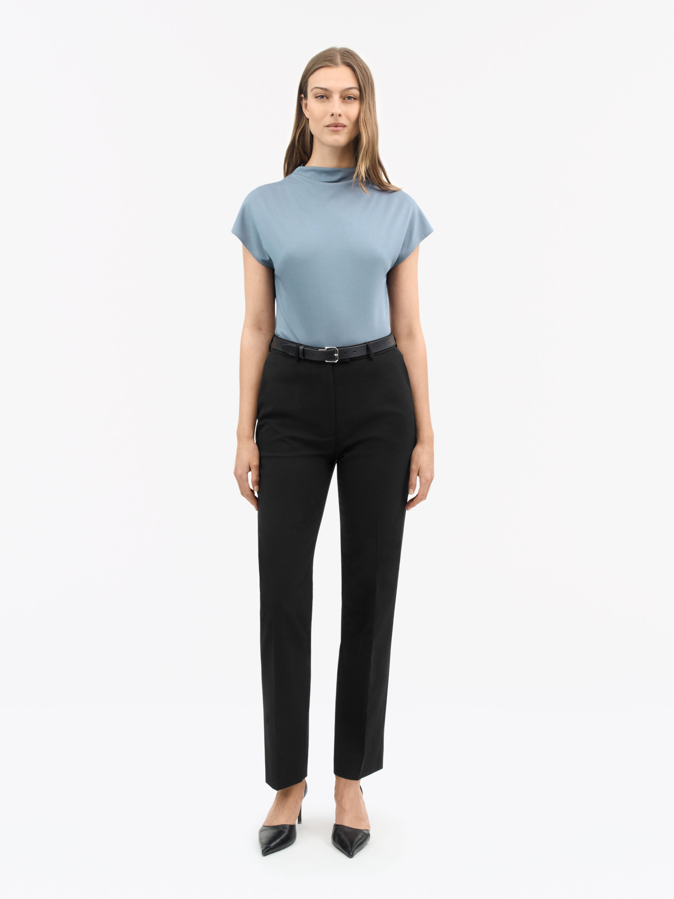 Black Tailored women's shorts